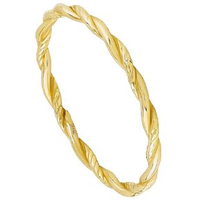 14k Gold Stackable Rings for Women, Solid Gold Band Ring, Handmade Thin Thumb Rings, Dainty Stacking Ring, Real Gold Jewelry Ring Size 5 to 9 (Ball Eternity, 5)
