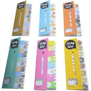 Generic Cutepaper-Cute Paper Mini Doggies Bookmark Sticky Notes, Memo Pad Sticky Notes,750 Pieces Page Colorful Darling Dog Group Marker Tabs, Mini Cute Animals Sticky Page Flags Idea for Nice Gift