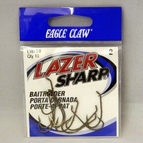خطافات ليزر حادة من Eagle Claw L181G-8، برونزية (L181GH-8)