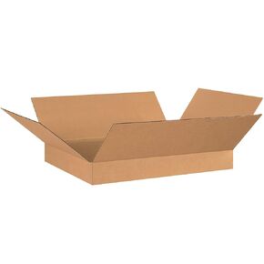 Aviditi Corrugated Cardboard Shipping and Mailing Boxes, 26" L x 20" W x 4" H, Brown/Kraft, Easy-to-Assemble, Great for Small Businesses (Pack of 20)