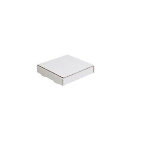 Aviditi White Literature Mailing Boxes, 7-3/8 x 7-3/8 x 1-3/8 Inches, Pack of 50, Crush-Proof, For Shipping, Mailing and Storing