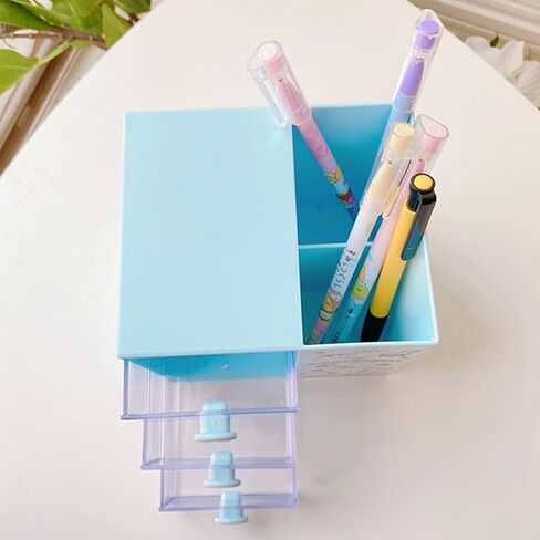 Aniem Cinnamoroll سطح المكتب اللوازم المكتبية حاوية حامل قلم للمكتب قلم رصاص لطيف كأس وعاء حامل فرشاة ماكياج صندوق صغير in Kuwait