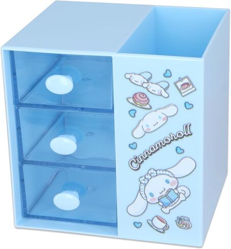Aniem Cinnamoroll سطح المكتب اللوازم المكتبية حاوية حامل قلم للمكتب قلم رصاص لطيف كأس وعاء حامل فرشاة ماكياج صندوق صغير in Kuwait