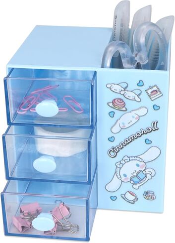 Aniem Cinnamoroll سطح المكتب اللوازم المكتبية حاوية حامل قلم للمكتب قلم رصاص لطيف كأس وعاء حامل فرشاة ماكياج صندوق صغير in Kuwait
