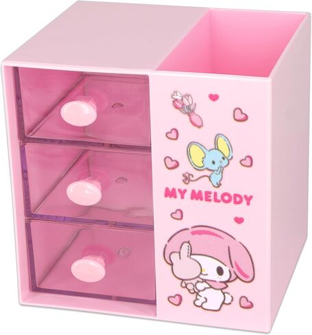 Aniem Cinnamoroll Desktop Desk Office Supplies Container Pen Holder for Desk Cute Pencil Cup Pot Makeup Brush Holder Mini Box in Kuwait