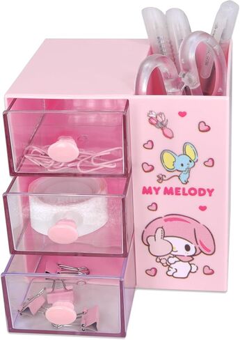 Aniem Cinnamoroll Desktop Desk Office Supplies Container Pen Holder for Desk Cute Pencil Cup Pot Makeup Brush Holder Mini Box in Kuwait