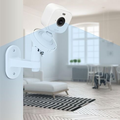 حامل حائط قابل للتعديل من ALERTCAM متوافق مع Blink Mini وBlink Mini 2، حامل كاميرا 360 درجة لكاميرا Blink Mini الداخلية مع زاوية رؤية مثالية، سهل التركيب بدون حفر - عبوتان in Saudi Arabia