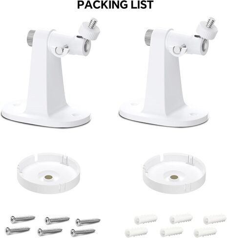 حامل حائط قابل للتعديل من ALERTCAM متوافق مع Blink Mini وBlink Mini 2، حامل كاميرا 360 درجة لكاميرا Blink Mini الداخلية مع زاوية رؤية مثالية، سهل التركيب بدون حفر - عبوتان in Saudi Arabia