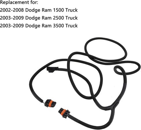 munirater Fog Lights Jumper Wiring Wire Harness Pigtail Replacement for Ram 1500 2500 3500 2002-2008 56045501AC in Saudi Arabia