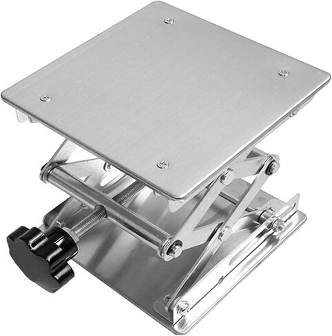 Lift Table Lab Stand Lifter Scientific Scissor Lifting Jack Platform 6''X 6'' Stainless Steel in Kuwait