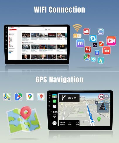 Naifay Android Car Stereo Radio for Chevrolet/GMC/Buick, 10.1inch IPS Touch Screen Car Radio Bluetooth with Wireless Carplay & Android Auto Car Stereo with Backup Camera GPS Navi WiFi Mirrorlink FM in Saudi Arabia