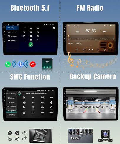 Naifay Android Car Stereo Radio for Chevrolet/GMC/Buick, 10.1inch IPS Touch Screen Car Radio Bluetooth with Wireless Carplay & Android Auto Car Stereo with Backup Camera GPS Navi WiFi Mirrorlink FM in Saudi Arabia