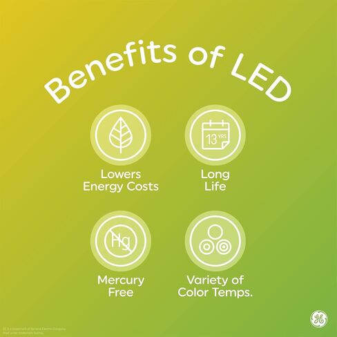 GE Reveal HD+ LED Light Bulbs, 40 Watt, A19 (2 Pack) in Saudi Arabia