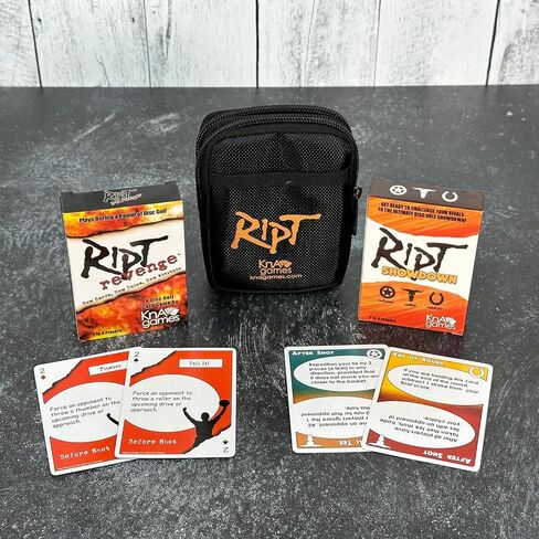 KNA Games Ript Revenge & Ript Showdown | Ultimate Disc Golf Card Games | Spice up Your Rounds | Ideal for Disc Golf Gifts | Play for Skins or Strokes | 2-4 Players | Must Have Disc Golf Accessories in Saudi Arabia