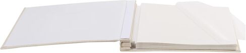 Kiera Grace 200-Pocket Simple & Classic Small Linen Fabric Photo Album For Home & Room, 8.86"L x 8.86"W x 2.17"H To Display 200-4" x 6" Pictures, Beige in Saudi Arabia