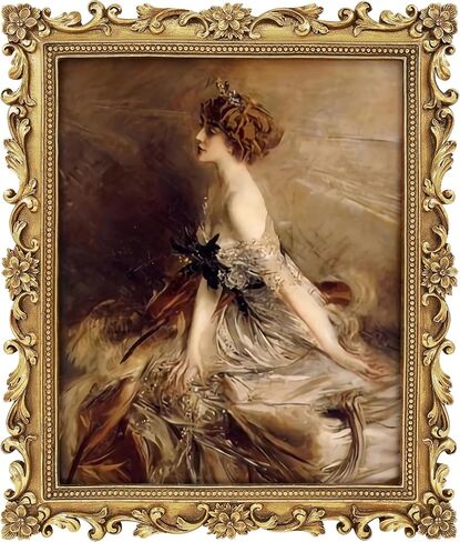 Vintage 8x10 Picture Frame Antique Gold Picture Frames for Wall or Tabletop Display, Ornate Baroque Frames 8x10 or Matted to 5x7 Photo (8x10, Gold) in Saudi Arabia