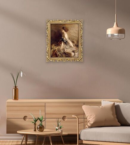 Vintage 8x10 Picture Frame Antique Gold Picture Frames for Wall or Tabletop Display, Ornate Baroque Frames 8x10 or Matted to 5x7 Photo (8x10, Gold) in Saudi Arabia