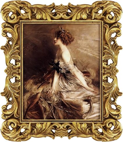 Vintage 8x10 Picture Frame Antique Gold Picture Frames for Wall or Tabletop Display, Ornate Baroque Frames 8x10 or Matted to 5x7 Photo (8x10, Gold) in Saudi Arabia