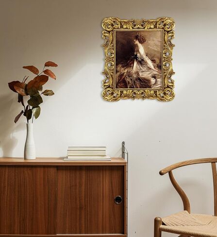 Vintage 8x10 Picture Frame Antique Gold Picture Frames for Wall or Tabletop Display, Ornate Baroque Frames 8x10 or Matted to 5x7 Photo (8x10, Gold) in Saudi Arabia