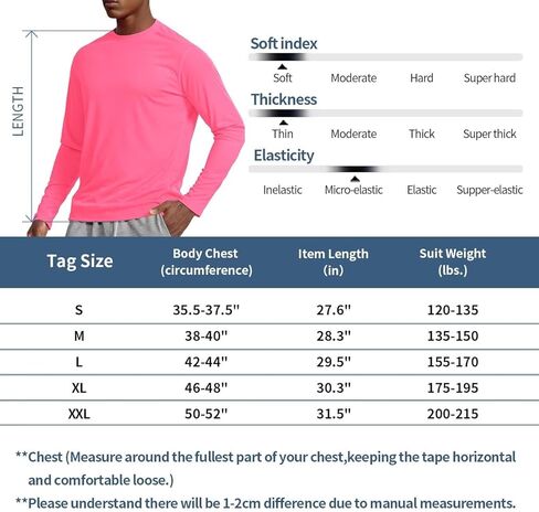 Moisture Wicking Athletic Shirts for Men Long Sleeve Workout Running Gym Performance Tee UV/Sun Protection in Kuwait
