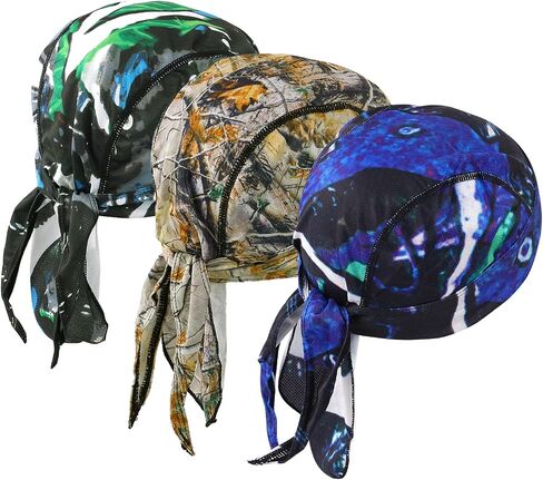 DOCILA Do Rag Skull Caps for Men Sweat Helmet Liner Beanie Sport Bandana in Kuwait