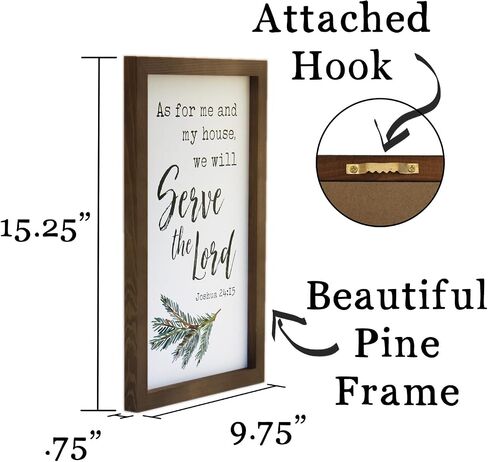 Philippians 4 13 Wall Art. I Can do All Things Through Christ Framed Wooden Sign (15x10). Religious Wall Art Plaque Decoration. Christian Decor for Living Room. in Kuwait