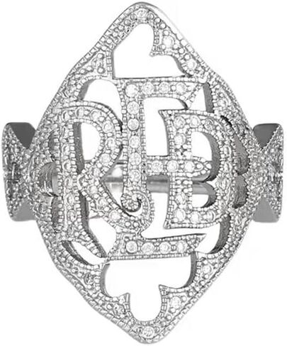 خاتم أحمر مفتوح للنساء والفتيات والرجال مكعب زركونيا مطلي بالفضة بيان الهيب هوب قابل للتعديل حرف إصبع مفصل الإبهام خواتم تألق تشيكوسلوفاكيا الذهب الأبيض الأبجدية المجوهرات هدية لسمعة عاشق الألبوم الموسيقى المشجعين in Kuwait