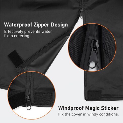 غطاء عربة الجولف Favoto 4 ركاب - مقاوم للماء عالي التحمل 300D أكسفورد مع فتحات تهوية مسامية وسحابات جانبية مناسبة عالميًا لغبار نادي السيارات والرياح الشمسية وحماية خارجية، 112 بوصة × 48 بوصة × 73 بوصة in Kuwait