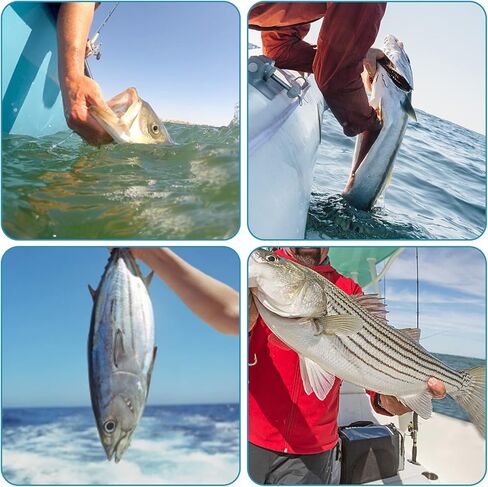 OROOTL Fishing Assist Hooks with PE Line, 60pcs Saltwater Jig Assist Hooks Butterfly Assist Hooks Vertical Slow Pitch Jigging Hooks Size 1/0-10/0 in Kuwait