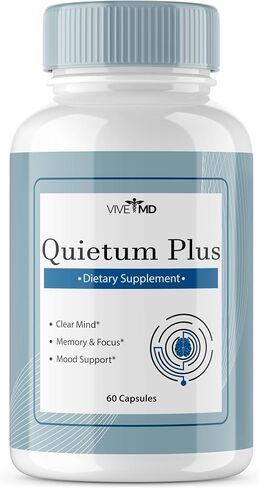 Quietum Plus Tinnitus Relief for Ringing Ears - Rapid Ear Ringing Relief, Clear Tinnitus and Holistic Tinnitus Treatment with 60 Capsules per Bottle (60 Capsules) in Saudi Arabia