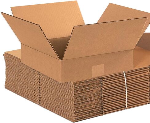 AVIDITI 12 x 12 x 3 Corrugated Cardboard Boxes, Flat 12"L x 12"W x 3"H, Pack of 25 | Shipping, Packaging, Moving, Storage Box for Home or Business, Strong Wholesale Bulk Boxes in Saudi Arabia