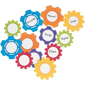 Gear Shaped Cutouts - 48 Pieces - Educational and Learning Activities for Kids
