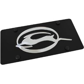 Eurosport Daytona Chevrolet Impala License Plate on Black Steel