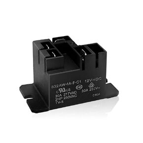 Relay 832AW-1A-F-C1 (Set of 2), 12VDC 30A 4 Pin General Purpose Relay Heavy Duty Power Relays 2 Count