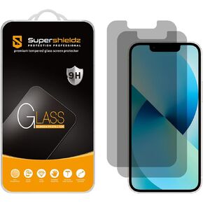 Supershieldz (2 Pack) (Privacy) Anti Spy Screen Protector Designed for iPhone 13 Mini (5.4 inch), Tempered Glass, Anti Scratch, Bubble Free
