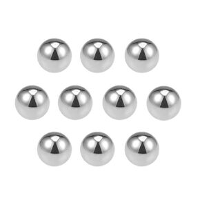 uxcell Precision Balls 7/8" Solid Chrome Steel G25 for Ball Bearing Keychain Wheel 10pcs
