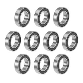 uxcell 6903-2RS Deep Groove Ball Bearings Z2 17mm x 30mm x 7mm Double Sealed Carbon Steel 4pcs