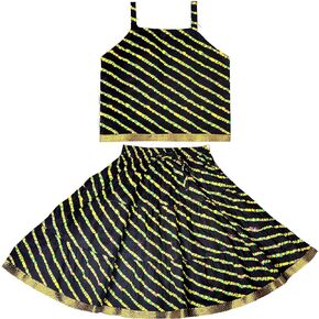 Chandrakala Kids Lehenga Choli Set for Girls (KL101-P)
