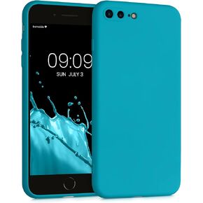 kwmobile Case Compatible with Apple iPhone 7 Plus/iPhone 8 Plus Case - Slim Protective TPU Silicone Phone Cover - Summer Orange