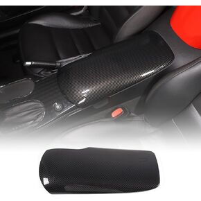 ABS Car Interior Center Armrest Box Trim Cover Console Box Protect Cover for Chevrolet Corvette C6 2005-2013 Car Armrest Seat Box Protector Accessories (Carbon Fiber)