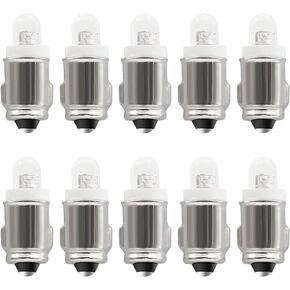 BA7S LED Bulbs White 12V Chipsets LED Bulbs Replacement for Car Interior Instrument Dashboard Warning Lights, Mini Bulbs Lamps, 10pcs