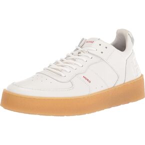 HUGO Men's Evan Stitched Logo Leather Low Profile Sneakers