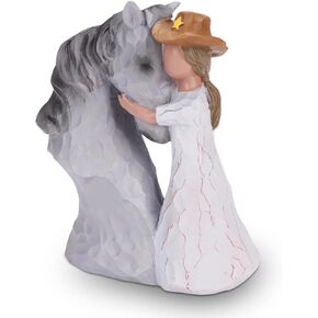 Horse Memorial Gift, Horse Gifts for Women, Horse Stuff, Gifts for Horse Lovers Women, Loss of Horse Sympathy Gifts, Equestrian Decor, Painted Ponies Resin Figurines for Girls in Kuwait