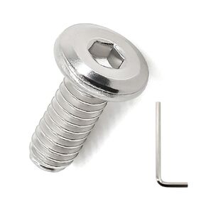 1/4-20 x 2-1/2" Flat Head Hex Socket Cap Screws 25 Pcs, 18-8 (304) Stainless Steel Flat Head Binding Posts Screws, Bright Finish, Fayeploo (with Hex Wrench)