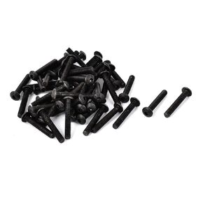 uxcell M2x16mm Alloy Steel Button Head Hex Socket Cap Screw Bolt 50pcs