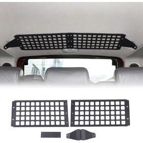 Car Trunk Roof MOLLE Panel Bracket Compatible with Toyot@ FJ Cruiser 2007-2021, Overhead MOLLE Panel Storage, Inner Rear Roof Hanging Bag Rack Holder (Rear)