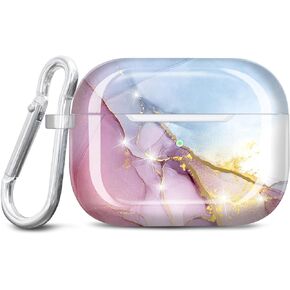JIAXIUFEN Design for Airpods Pro 2nd Generation Case Cover Retro Oil Painting Printed Flower Protective TPU Skin for Girl Compatible with AirPods Pro 2019/Pro 2 Gen Case 2022, Mint Colorful