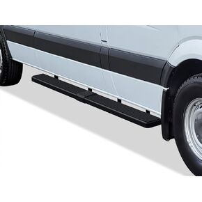 APS Running Boards Compatible with Dodge Sprinter 2007-2009 Full Size Van & Mercedes-Benz Sprinter 10-24 3-Door(Exclude Passenger Van with Rear A/C and 2015 4X4) (Stainless Steel Black 6in)