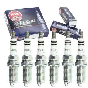 6 pc NGK Iridium IX Spark Plugs compatible with BMW 328i 3.0L L6 2007-2009