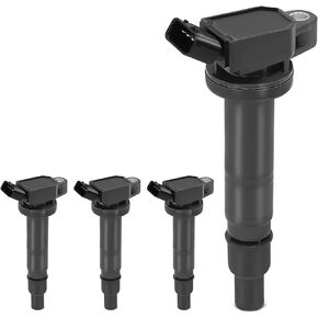YHTAUTO Set of 4 Ignition Coil Pack Replacement for Toyota Camry 2006-2011, 4Runner 2010, Solara Tacoma Corolla, Scion XB, 2.4L 2.7L L4, Replace 9091902248